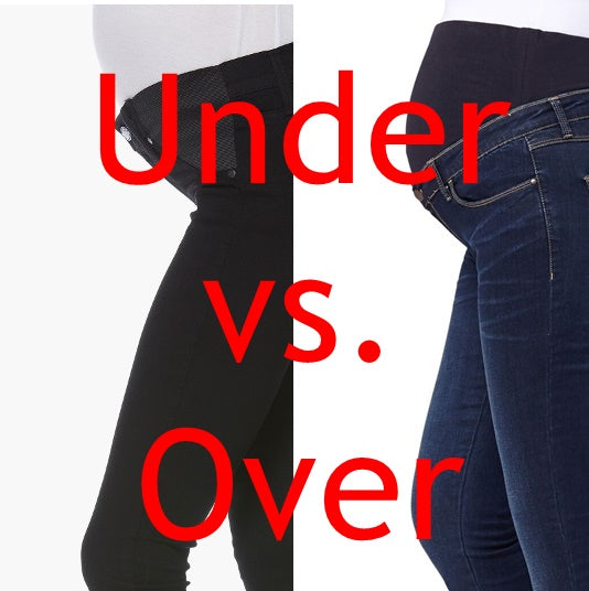 The Great Over or Under (the bump) Debate – Mom's the Word