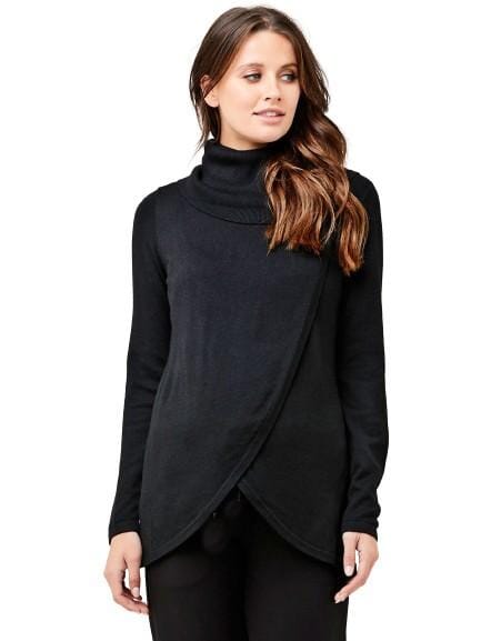Lausanne Cozy Sweater (Nursing) Tops Ripe XS Black 