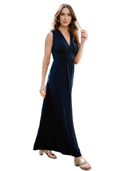 Twist Maxi Dresses Mom's the Word S Black 