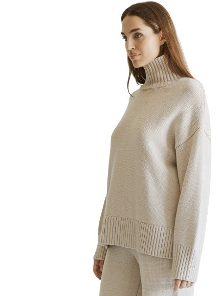 Cozy Turtleneck Sweater Tops Kerisma L Oat 