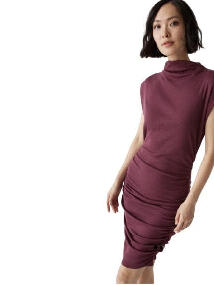 Gia Mock Neck Dresses Michael Stars S Beetroot 