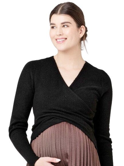 Willa Cropped Sweater (nursing) Ripe XS Black 