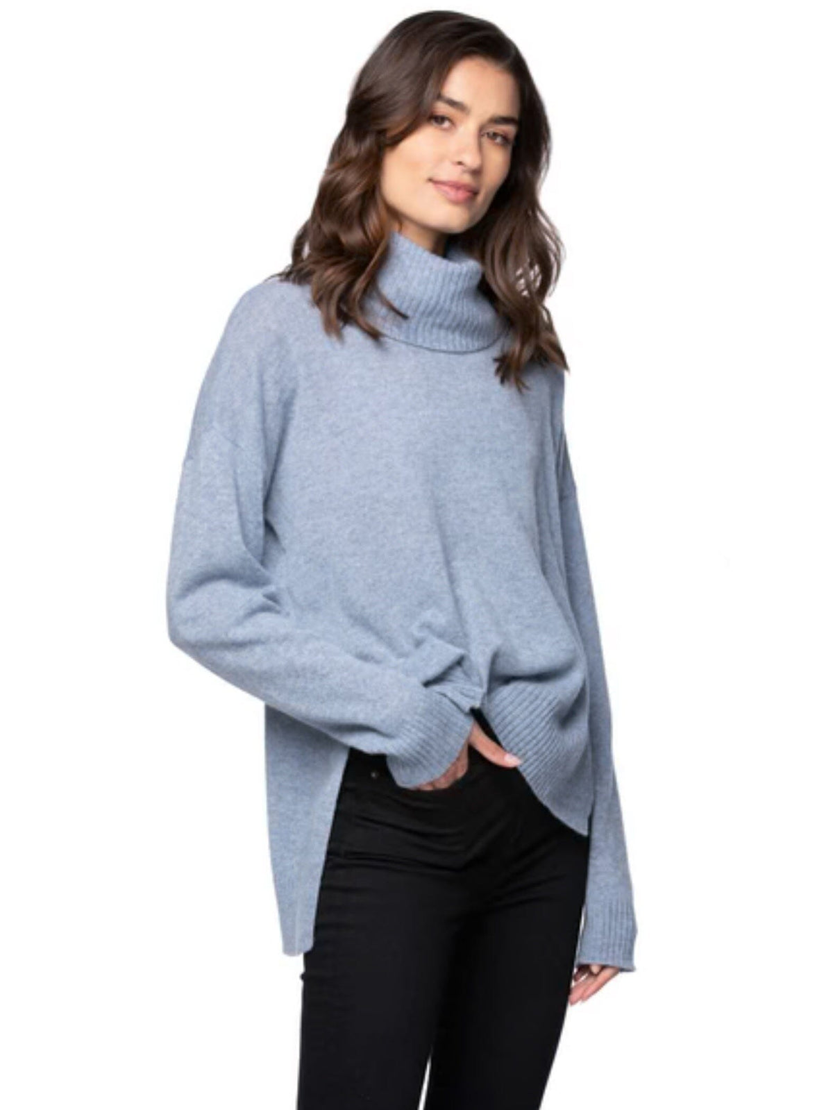 Cashmere with Removable Cowl Tops MOM fave Tide S/M 