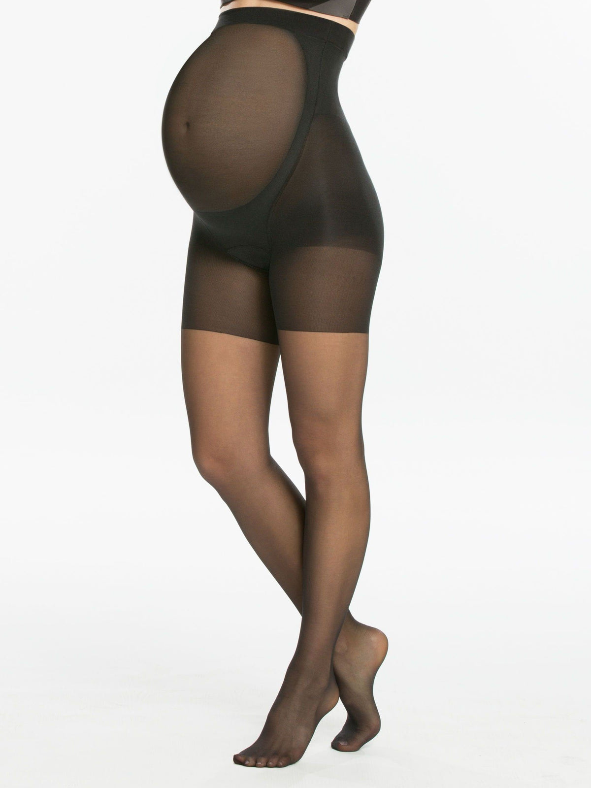 SPANX Lovely Lace Tights in Very Black