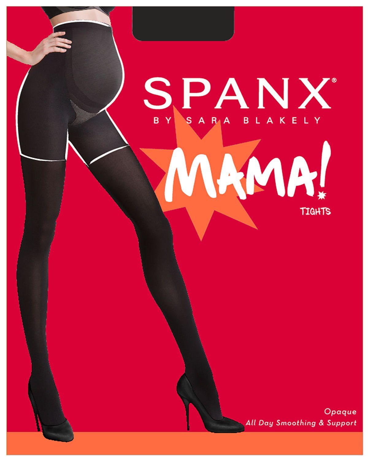Opaque Maternity Tights - Black