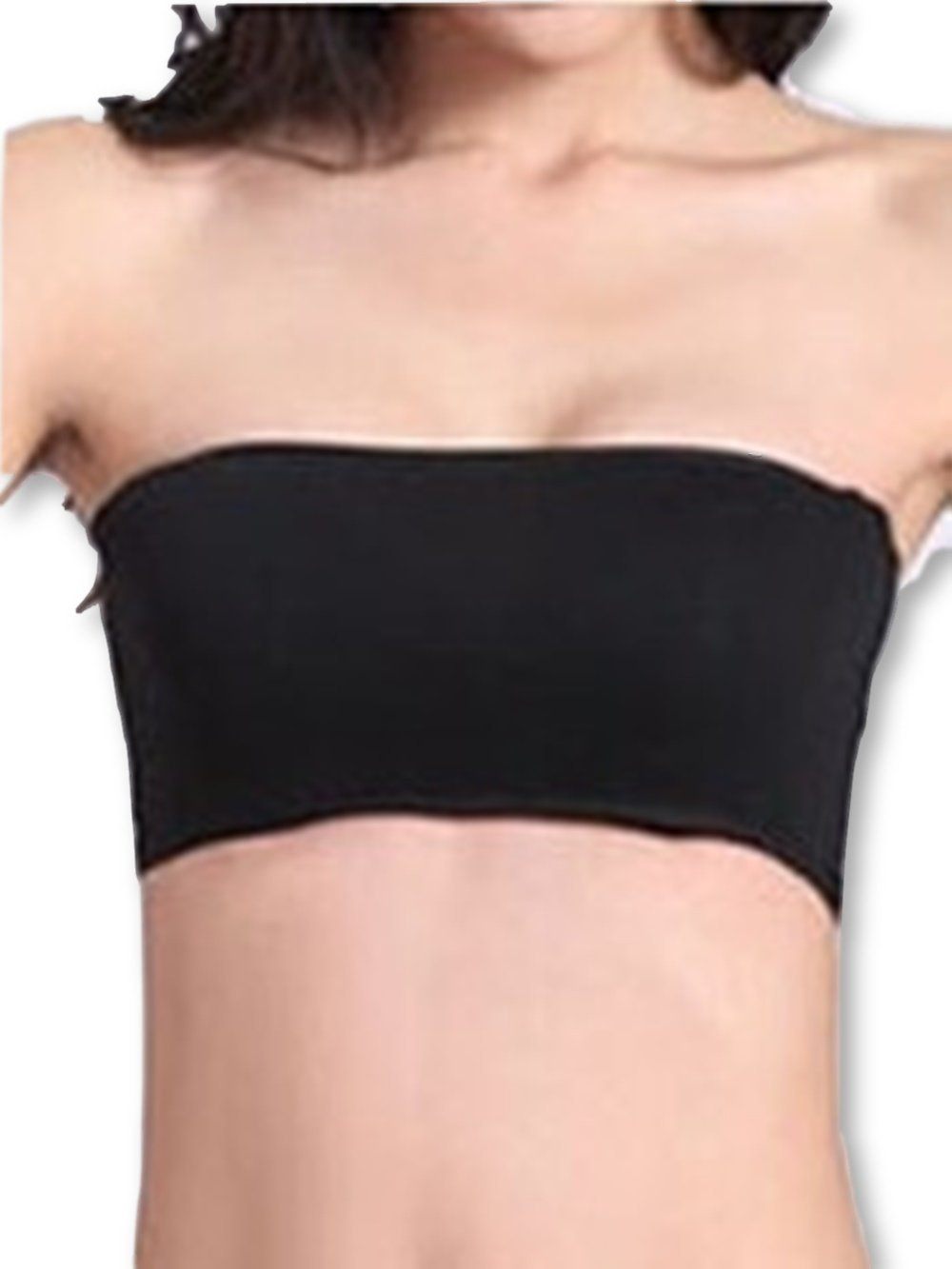 Layering Bandeau Intimates Tees by Tina one size black 