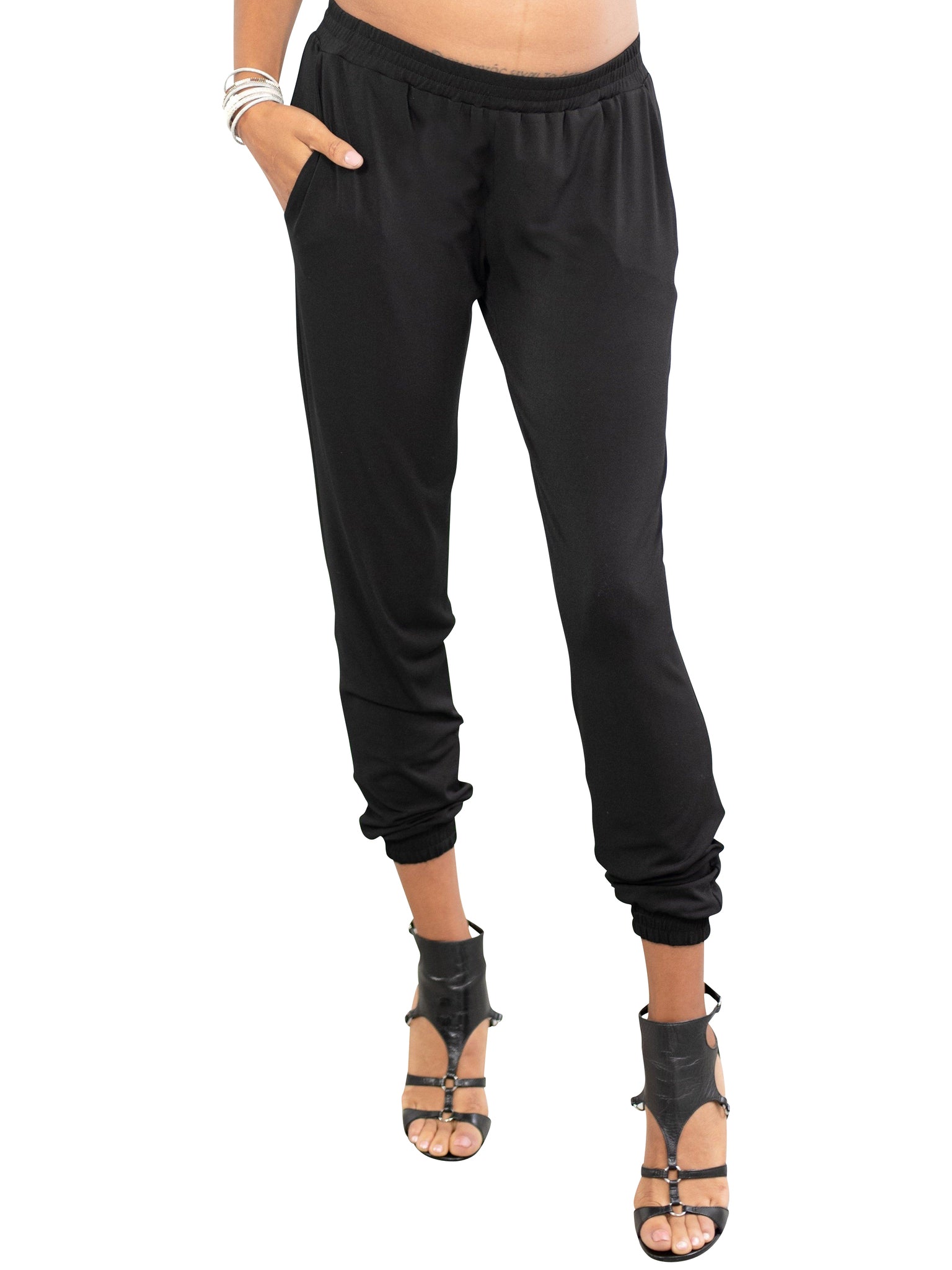 Black jogger dress pants womens hot sale