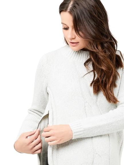 Tullamore Cable Sweater - Nursing Tops Ripe 